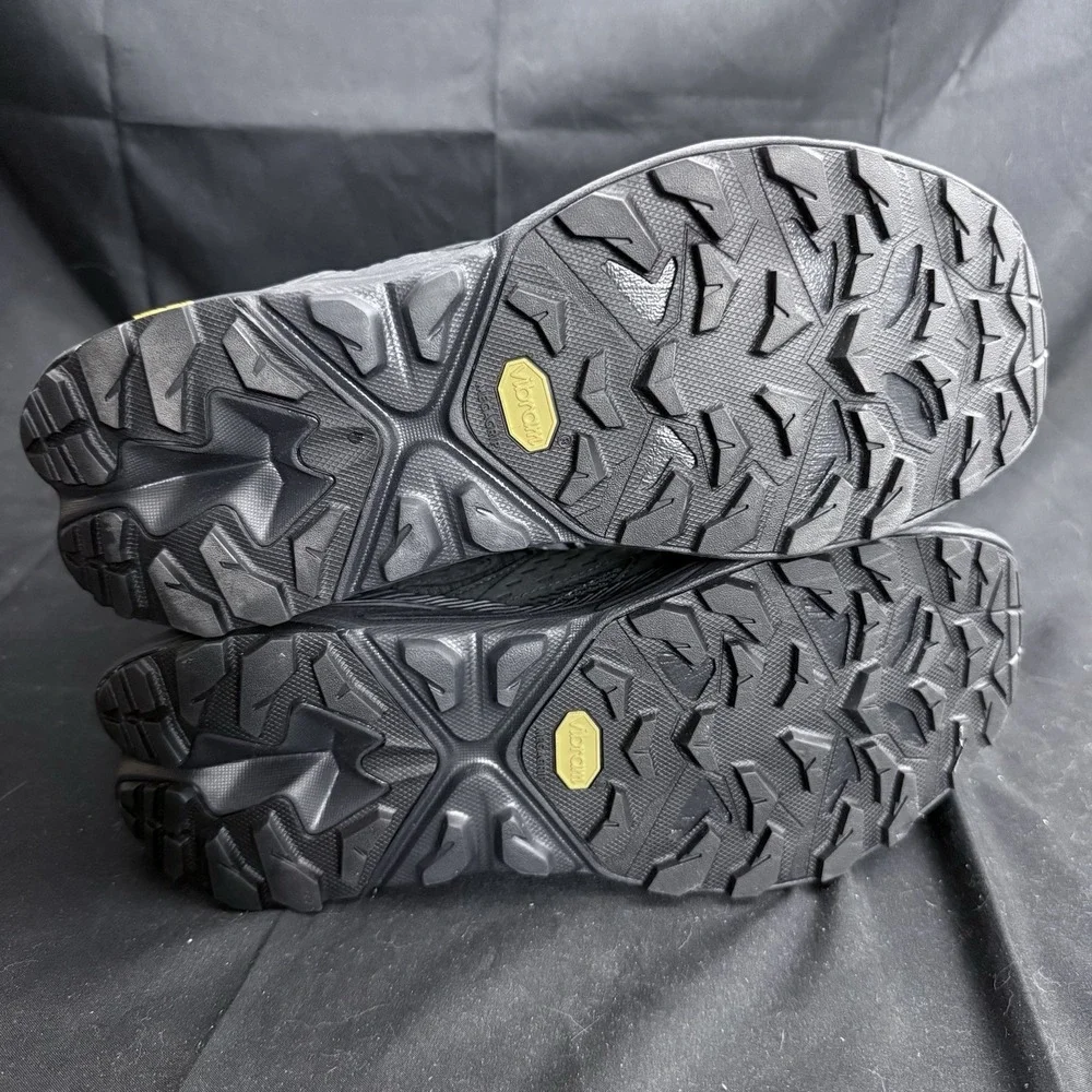 Hoka Anacapa 2 Mid GTX Men's Size 9 Triple Black Mid-Cut Hiking Boots Comfort